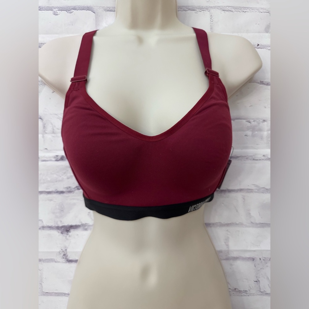 Victoria Sport Incredible Sports Bra Maroon 32B Strappy‎ Victoria’s Secret New
